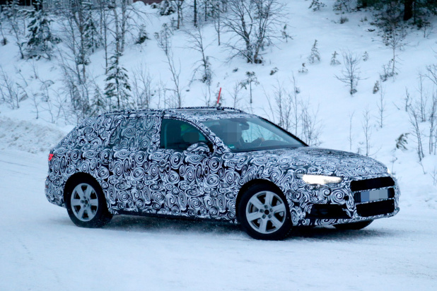 「デトロイトで公開か!? アウディA4オールロード次期型、豪雪でテストドライブ！」の2枚目の画像