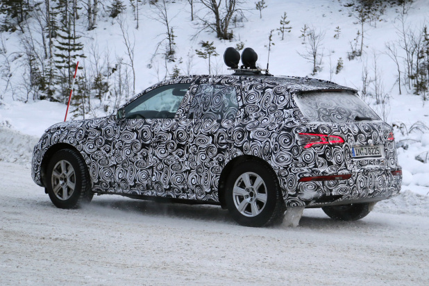 「アウディQ5次世代型、豪雪のパワフルテストドライブに遭遇！」の4枚目の画像