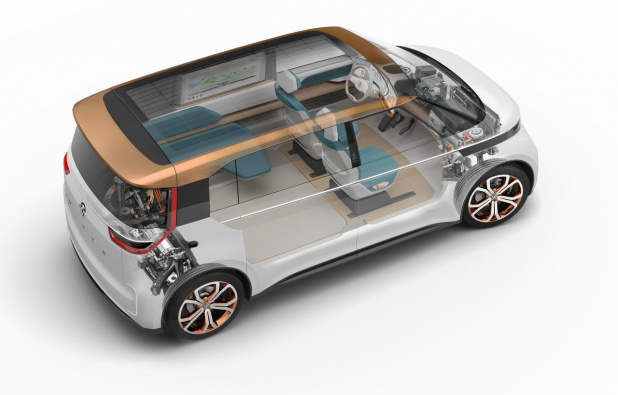 「VWはディーゼルから電気へシフト!? 21世紀のワーゲンバスを101kWhバッテリー搭載で発表」の10枚目の画像