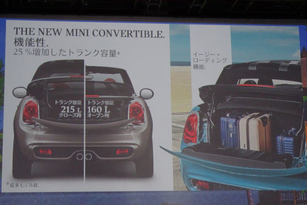 「BMW MINI「ミニ・コンバーチブル」がトランクも大きくなって発売開始！」の5枚目の画像