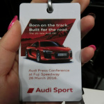F1女子が行く！ アウディジャパン・2016SUPER GT体制発表会。新型Audi R8とR8 LMSが奇跡のデモラン！ - CIMG4972