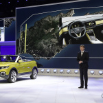 将来の小型クロスオーバーを予見させるコンセプトカー、VW「T-Cross Breeze」 - Volkswagen Pressekonferenz auf dem Genfer Automobilsalon 2016