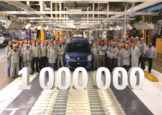 「ルノー・カングーが累計生産台数100万台を達成！ 100万台目は日本に出荷」の1枚目の画像