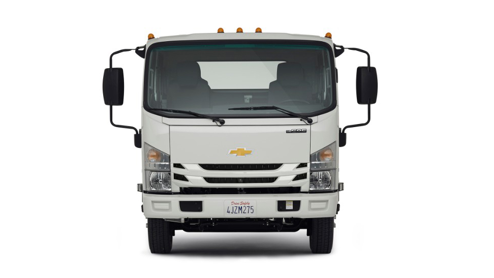 ボウタイのついたいすゞエルフ いえ シボレーの中型トラックです Clicccar Com