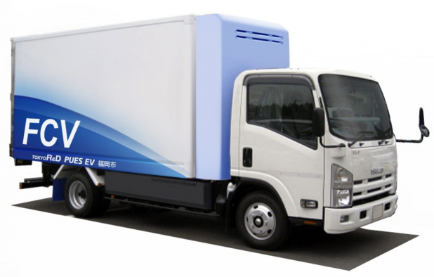「東京アールアンドデーが燃料電池小型トラックの技術を開発し、福岡で実証へ」の1枚目の画像