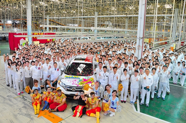 「ホンダ、台湾で四輪車生産累計30万台を達成」の1枚目の画像