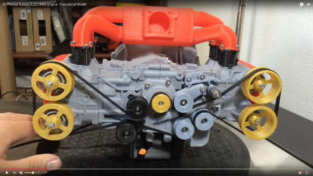 「3Dプリンターで作ったスバル水平対向エンジンがかわいい！【動画】」の3枚目の画像