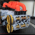 3Dプリンターで作ったスバル水平対向エンジンがかわいい！【動画】 - EJ20_Model02
