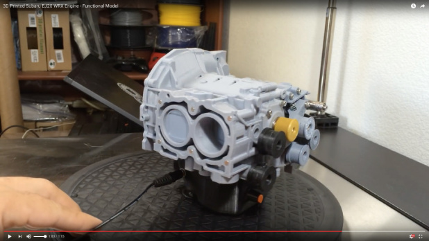 「3Dプリンターで作ったスバル水平対向エンジンがかわいい！【動画】」の2枚目の画像