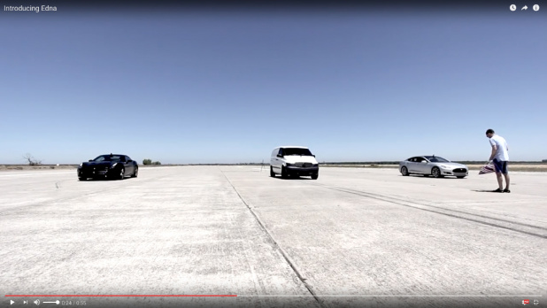 「スーパーカーより速い電気自動車バンの加速力がハンパない！【動画】」の2枚目の画像