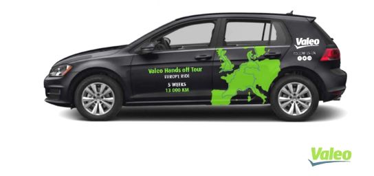 「ヴァレオの自動運転車「Cruise4U」がヨーロッパ一周13000キロの公道実証走行へ出発」の1枚目の画像