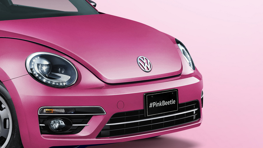 ピンクのボディカラーを初めてまとったザ ビートルの300台限定車 Pink Beetle Clicccar Com