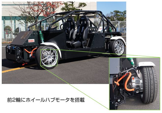 インホイールモータを小型化する 変速機付きホイールハブモータの世界初の実証試験を日本精工が実施 Clicccar Com