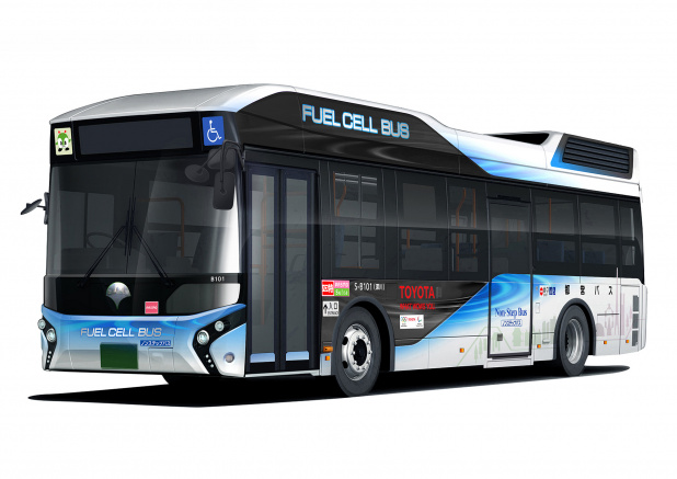「トヨタ、2020年 東京オリンピックへ向けて非常用電源にもなる燃料電池バスを東京都へ初の納車」の1枚目の画像