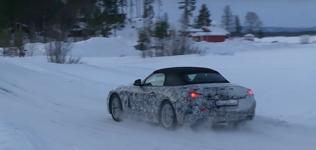 「新型スープラの兄弟車・BMW 新型Z5が雪の坂道を力強く走る！」の2枚目の画像