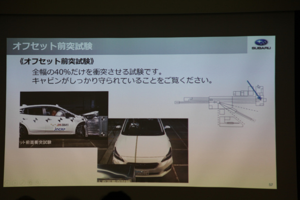 「64km/hオフセットクラッシュでもドアが開く！　SUBARUの次の目標「歩行者死亡事故の軽減」は達成するか？」の56枚目の画像