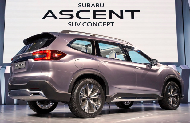 「北米販売80万台の実現に向け、スバルが新型SUV「アセント」投入を計画中！」の3枚目の画像