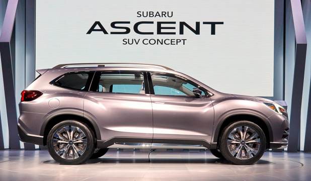「北米販売80万台の実現に向け、スバルが新型SUV「アセント」投入を計画中！」の5枚目の画像