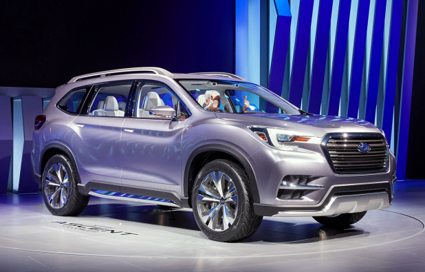 「北米販売80万台の実現に向け、スバルが新型SUV「アセント」投入を計画中！」の8枚目の画像
