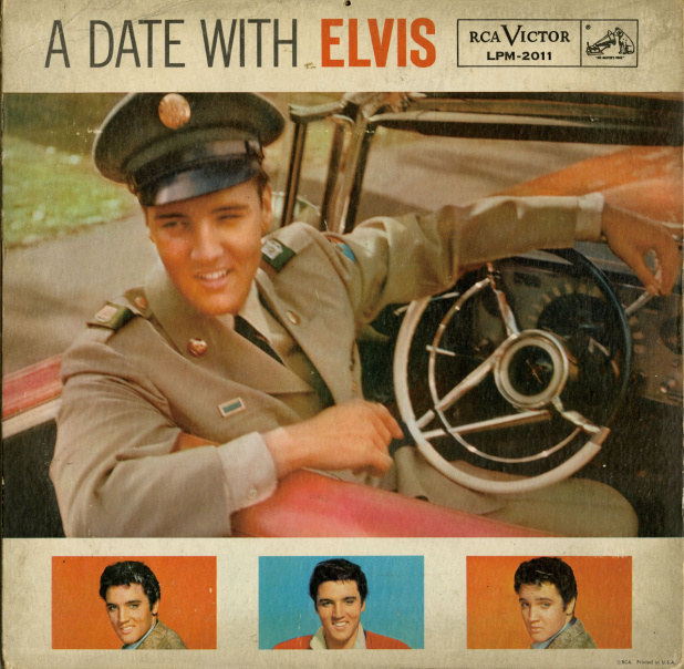 「【カージャケNo.011】エルヴィスの兵役終了を待ちかねる1枚。A Date With Elvis ELVIS PRESLEY ［エルヴィス・プレスリー］1959」の2枚目の画像