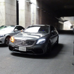 車両の外から新型メルセデス・ベンツ Sクラスに駐車させるリモートパーキングアシストのデモンストレーション - 20180809Mercedes-Benz S_058