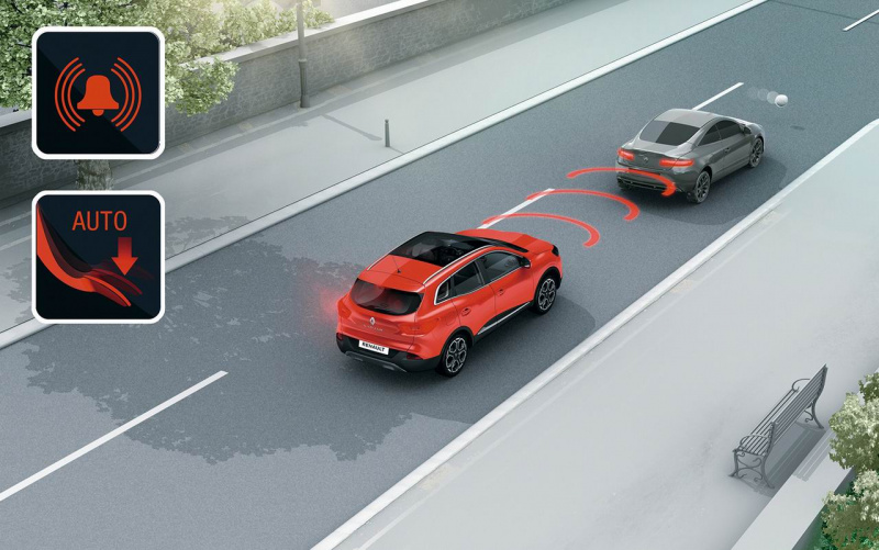 「【新車】ルノーのミドルサイズSUV「カジャー」には2秒間だけ作動する緊急ブレーキが搭載」の20枚目の画像
