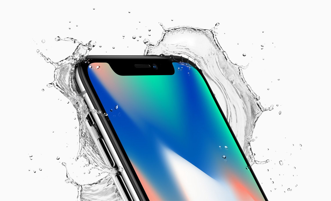 5.8インチディスプレイ、ワイヤレス充電、背面カメラを装備したiPhone