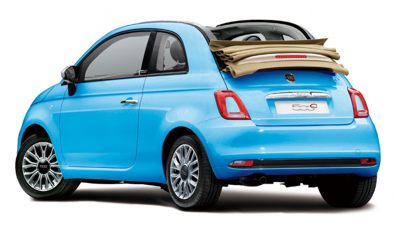 「【新車】ブルーとホワイトのコーディネイトが際立つフィアット「500/500C チエーロブル」」の2枚目の画像