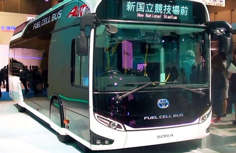 「トヨタが「自動横付け機能」搭載のFCバスを2018年に発売、 東京五輪に向け都内に100台以上導入【東京モーターショー2017】」の8枚目の画像