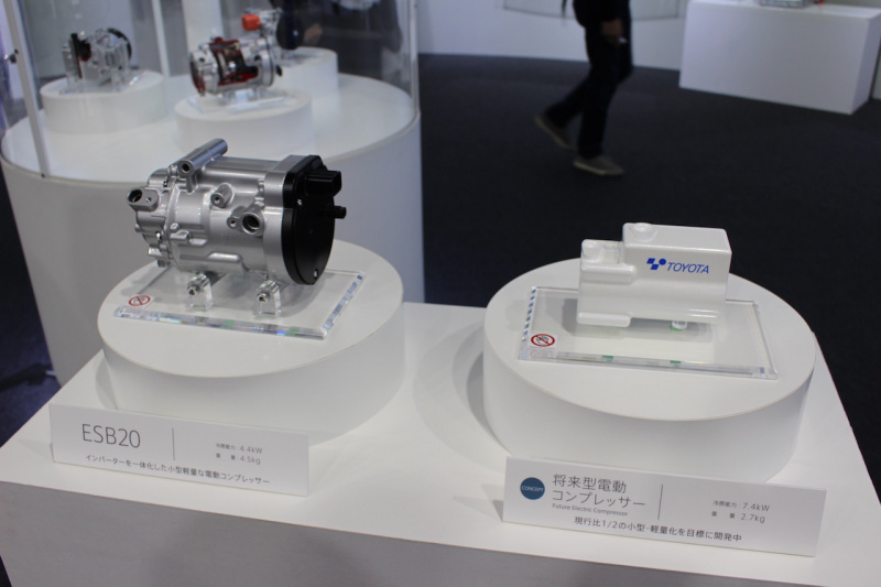 「【東京モーターショー2017】豊田自動織機が「EVシフト」に対応するカーエアコン用電動コンプレッサーのコンセプトを披露」の2枚目の画像