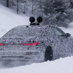 アウディ・A6次期型、生産型パーツを装着して豪雪を走った！ - Audi A6 production lights 14