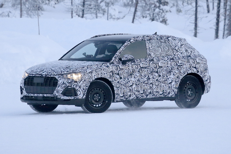 「アウディ・Q3次期型、BMWに差をつける新シルエットで雪中を快走！」の5枚目の画像