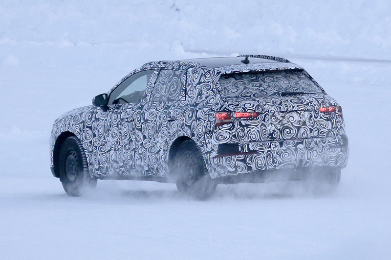 「アウディ・Q3次期型、BMWに差をつける新シルエットで雪中を快走！」の9枚目の画像