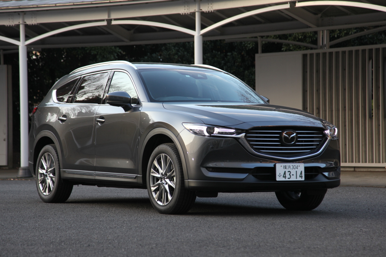 マツダ Cx 8試乗 Cx 5とは異なる 3列シート車らしい走りのテイスト Clicccar Com