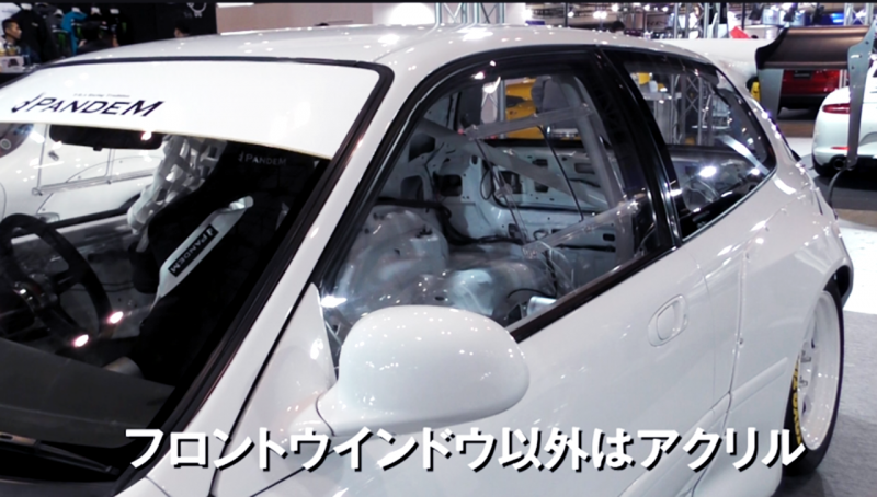 「【東京オートサロン2018】新型シビックタイプRに負けない!?　あの『ロケットバニー』ブランド代表のド迫力EG6」の3枚目の画像