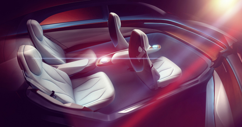 「【ジュネーブモーターショー2018】VWの「I.D. VIZZION」は、EV＆自動運転を掲げるだけでなくデザインの将来像も示す」の1枚目の画像