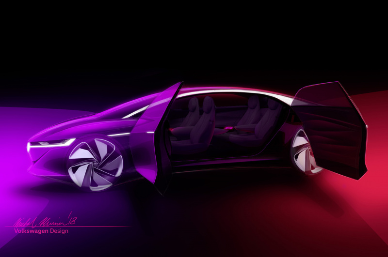 「【ジュネーブモーターショー2018】VWの「I.D. VIZZION」は、EV＆自動運転を掲げるだけでなくデザインの将来像も示す」の2枚目の画像