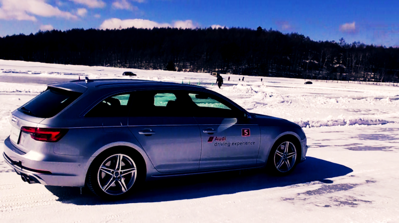 「アウディ・クワトロシリーズを氷上でドライブ。アクセルで面白いほど車体が向きを変えてくれる！」の9枚目の画像