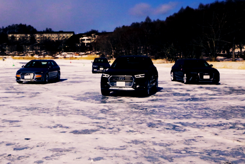 「アウディ・クワトロシリーズを氷上でドライブ。アクセルで面白いほど車体が向きを変えてくれる！」の11枚目の画像