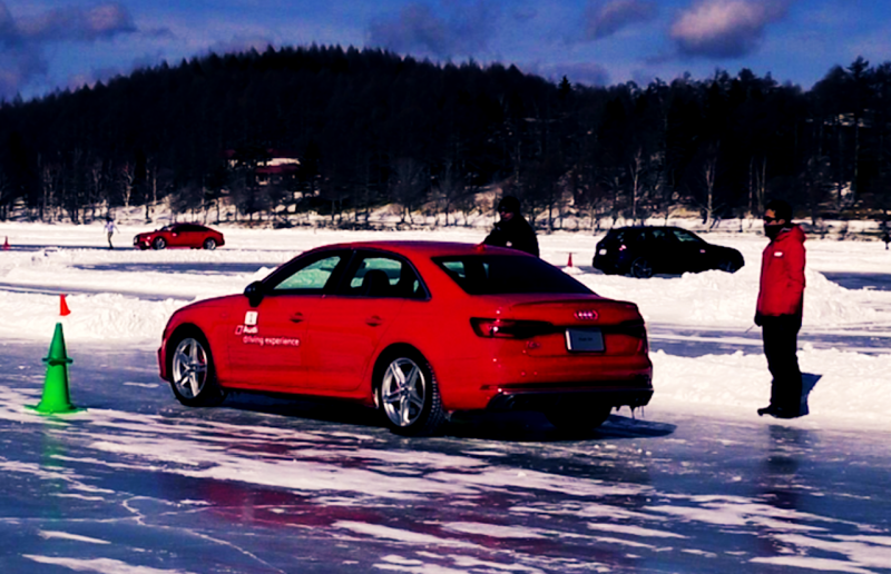「アウディ・クワトロシリーズを氷上でドライブ。アクセルで面白いほど車体が向きを変えてくれる！」の13枚目の画像