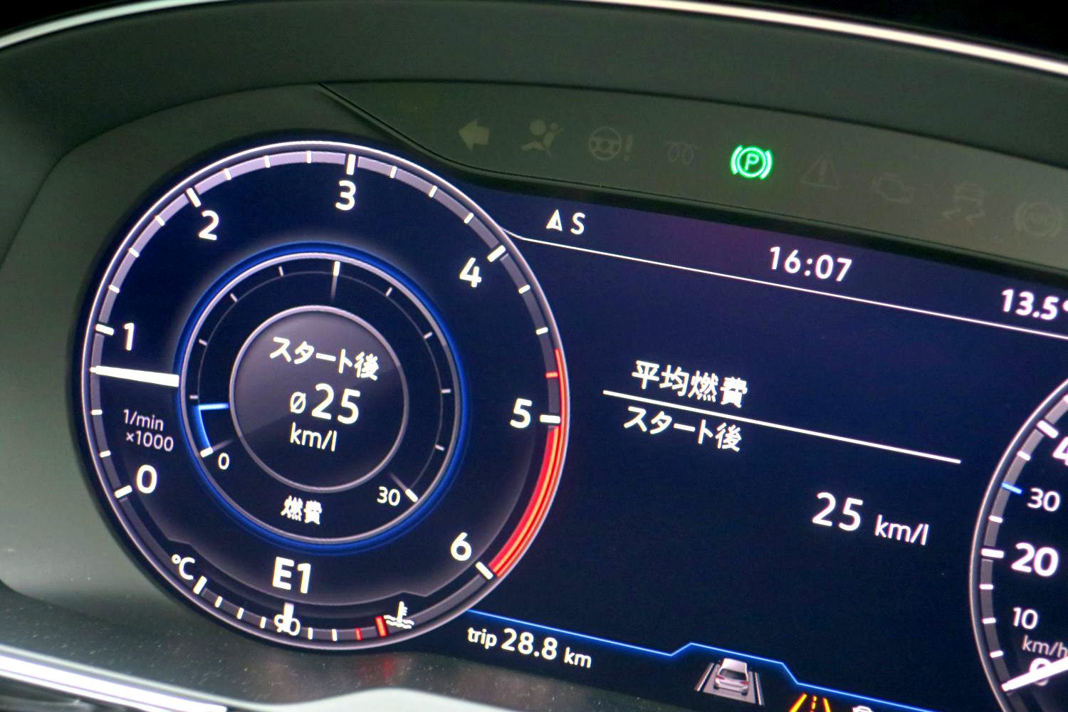 Golf05 画像 実燃費でkm Lを表示 ゴルフ普通のガソリンエンジンがハイブリッド並み では パサートディーゼルは Clicccar Com