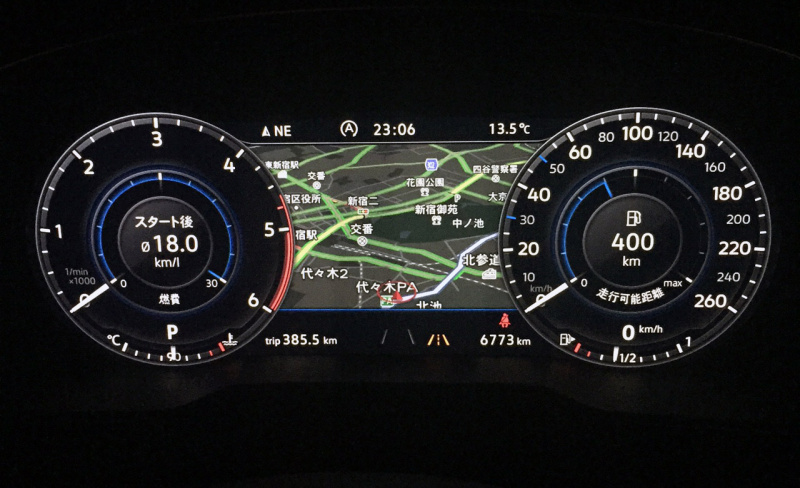 「【新車試乗テスト】優れた燃費性能を発揮！ VW・パサートTDIは東京～名古屋を往復してもまだ400km走行可能」の12枚目の画像