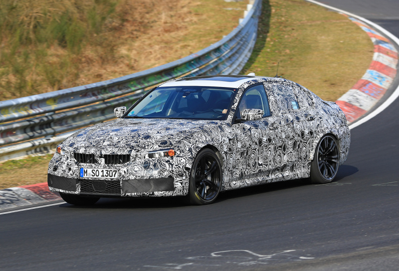 「BMW・M3次期型、マイルドハイブリッド搭載した500馬力のハイパワーをニュルで解放！」の3枚目の画像