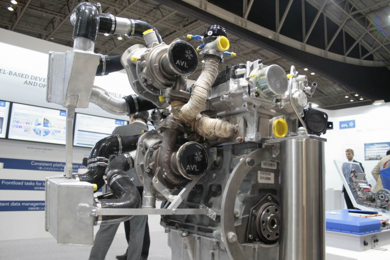 「【人とくるまのテクノロジー展2018】1.75リッターで474馬力を実現した超ハイパワーエンジン」の1枚目の画像