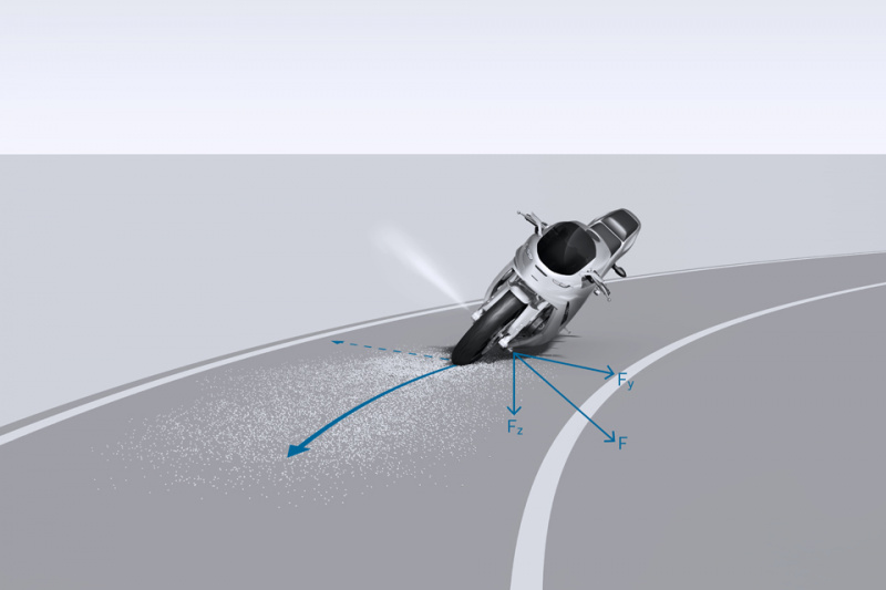 「「ツルッ！」ときたら「シュッ！」。BOSCHが発表した砂利に乗ってもコケないバイク用システムがキテる！」の3枚目の画像