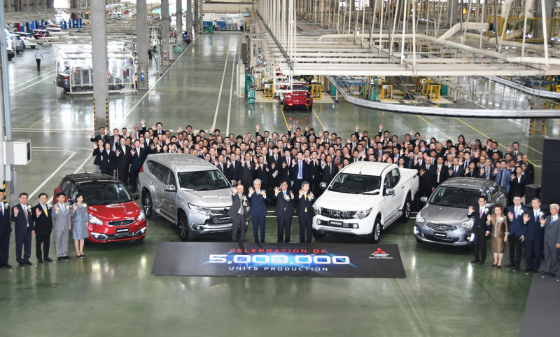 「三菱自動車がタイでの生産500万台を達成。記念式典で電気自動車インセンティブへの参加も表明」の1枚目の画像