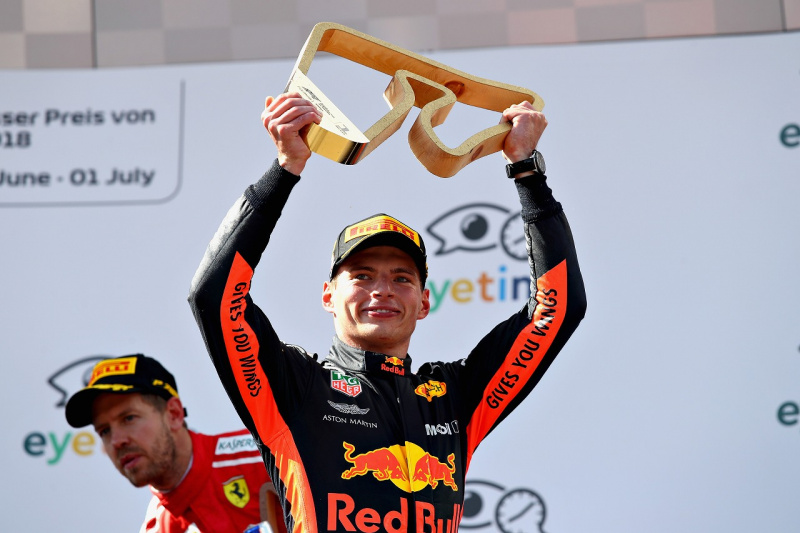 「マックス・フェルスタッペンが今シーズン初優勝！スタンドをオレンジに染めた「フェルスタッペン応援団」も大盛り上がり【2018年F1第9戦オーストリアGP】」の3枚目の画像