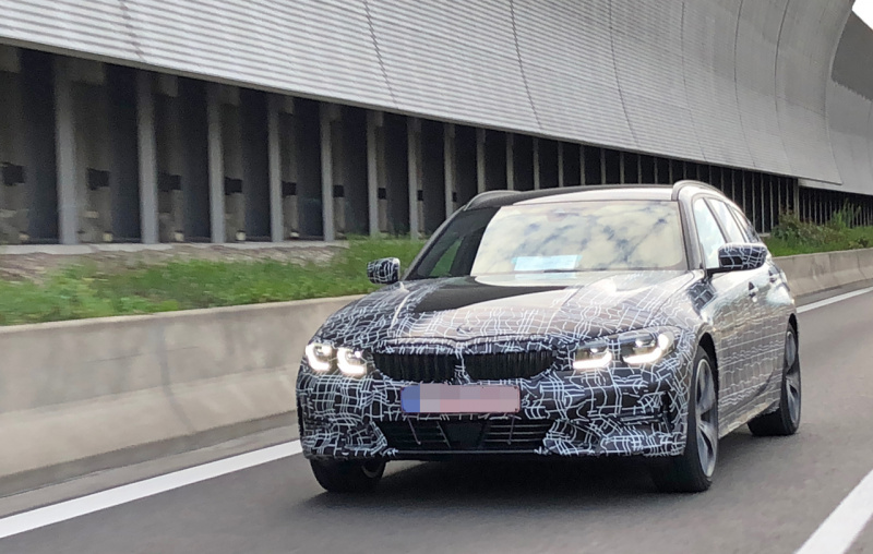 「BMW・3シリーズ 新型ツーリングを初激写！テールライトが露出」の4枚目の画像