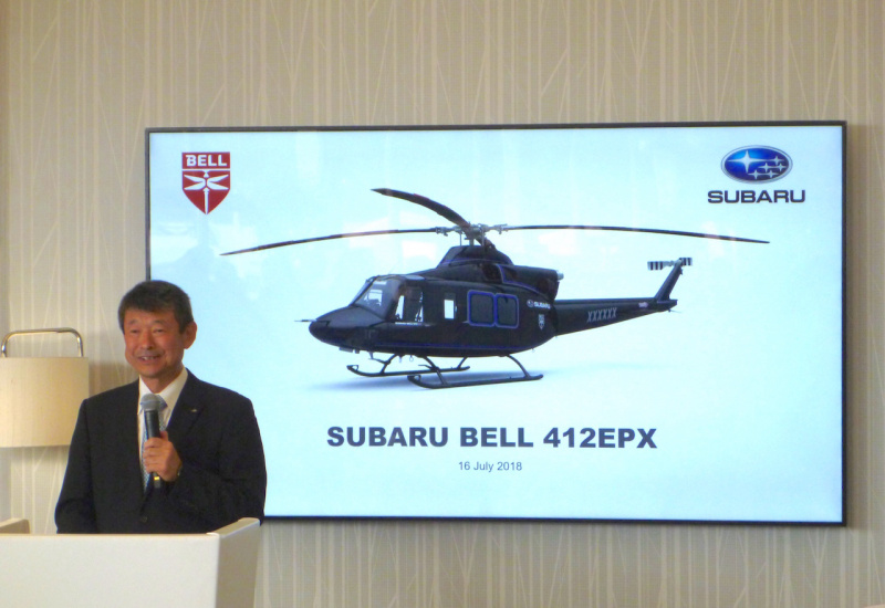 「SUBARUと米・ベル社が民間向けヘリコプター「412EPX」機での事業協力を発表」の2枚目の画像