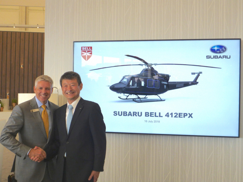 「SUBARUと米・ベル社が民間向けヘリコプター「412EPX」機での事業協力を発表」の3枚目の画像
